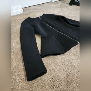 Forever21 sparkly black zip-up